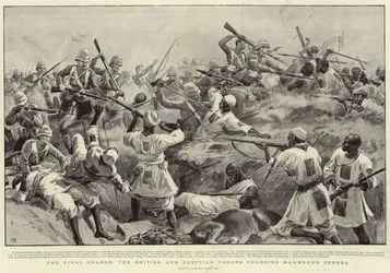 Der letzte Angriff, die britischen und ägyptischen Truppen greifen Mahmouds Zereba an